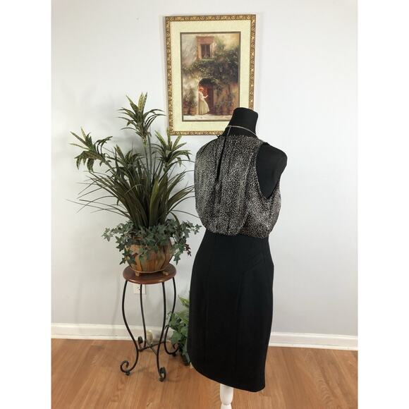 Zara Woman Dress SM Sheath Sleeveless Animal Print Mob Wife - Picture 4 of 9